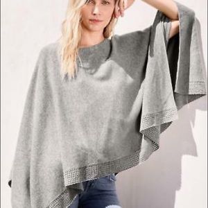 Garnet Hill 100% Cashmere Poncho